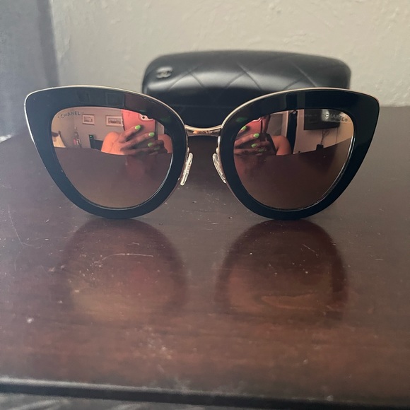 Chanel Cat Eye Quilted Sunglasses - EUC! - Picture 2 of 14